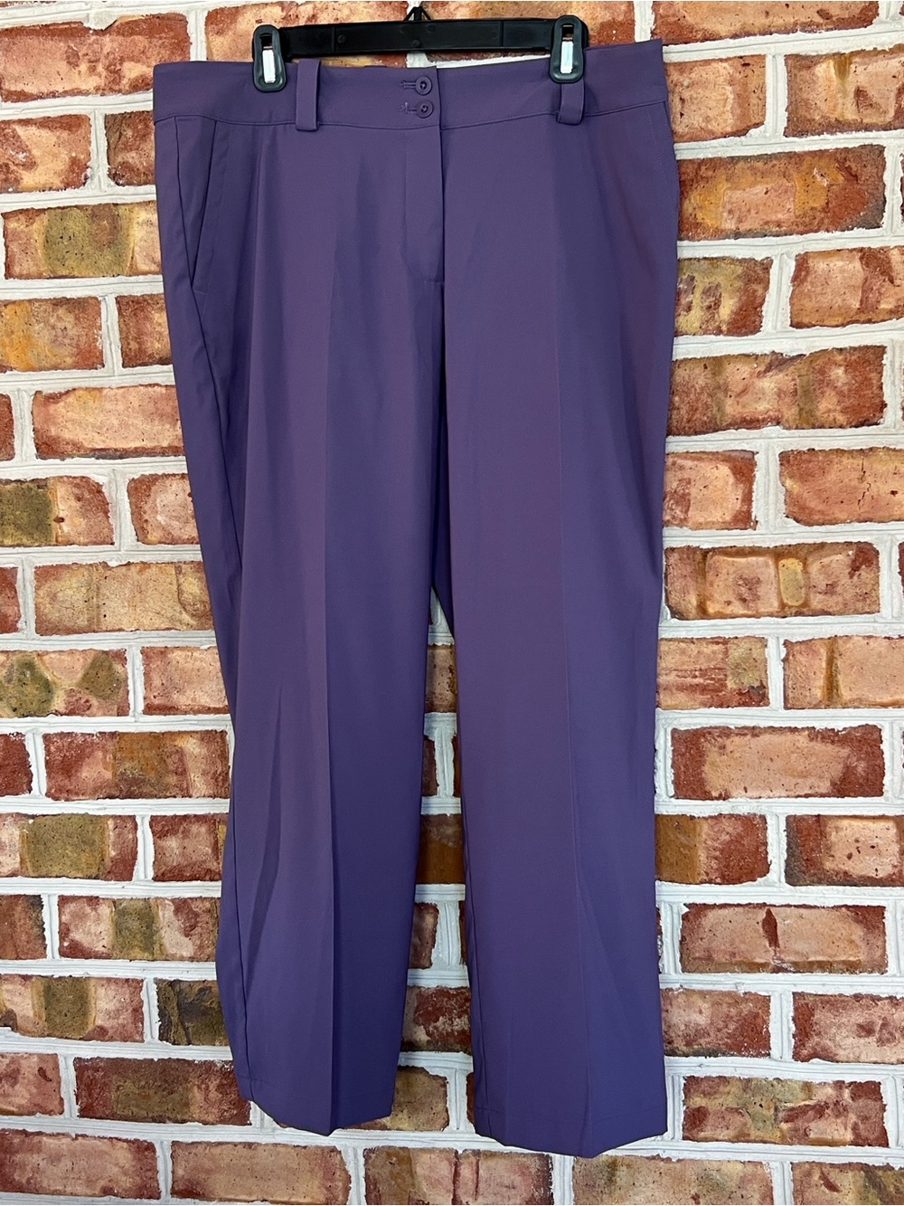 Nike Golf Dri Fit Purple Straight-Leg performance pants. 14